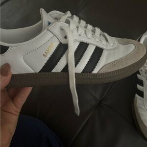 adidas Originals Samba OG sneakers in white and black